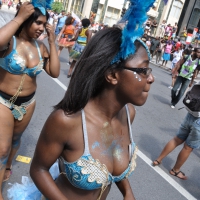 Candid girls in costumes and un...