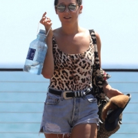 Ashley Tisdale in denim shorts