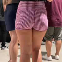 Pink checkered ass