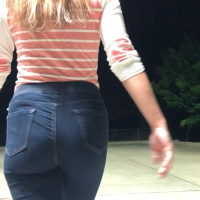 PAWG in tight jeans