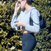 Kaia Gerber in leggings