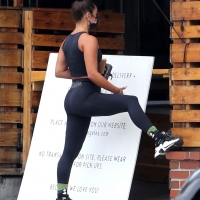 Vanessa Hudgens in Gymshark leggings