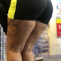 Extra thick spandex booty