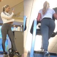 Hot gym blonde