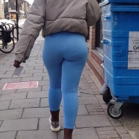 Blue ebony booty