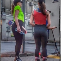 Rollerblading leggings booties