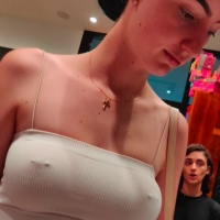 Amazing pierced tits