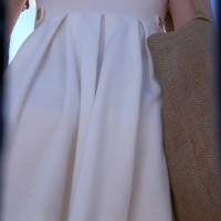 Pretty girl in white skirt
