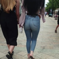 Hot brunette booty