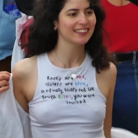 Slim braless girl