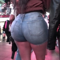 Huge denim booty