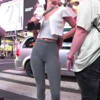 Skinny wedgie and camel