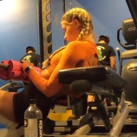 Pigtailed gym blonde (part 1)