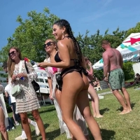 Black thong raver