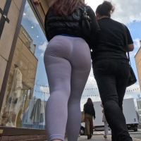 White leggings PAWG (part 2) (vertical)