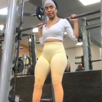 Awesome ebony gym ass (part 1)