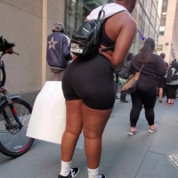 Thicc ebony protestor