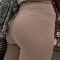 Pink leggings girl