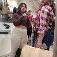 Busted by thick Latina