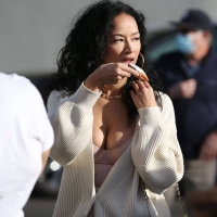 Draya Michele showing cleavage