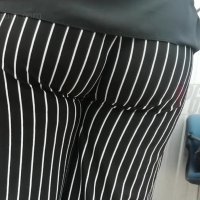 Striped Latina booty
