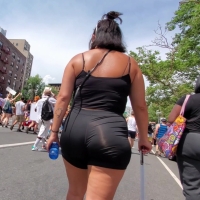 Phat ass protestor