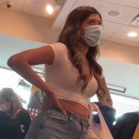 Latina in tight jeans
