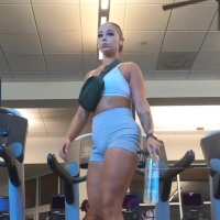 Sexy gym blonde