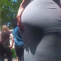Grey dress booty