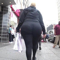 Blonde ebony ass