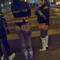 Raver chicks on the street
