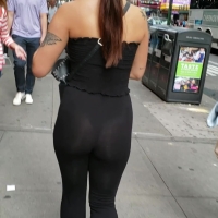 Tattooed thong beauty