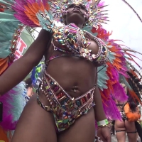 Ebony carnival babe