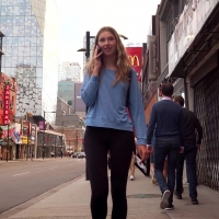 Pretty blonde in leggings