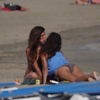 Beach lesbians