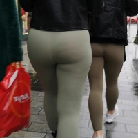 Redhead in green leggings (part 1)