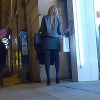 Milf in skirt and tights