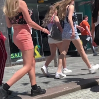 Hot group in skirts