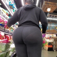 See through ebony booty